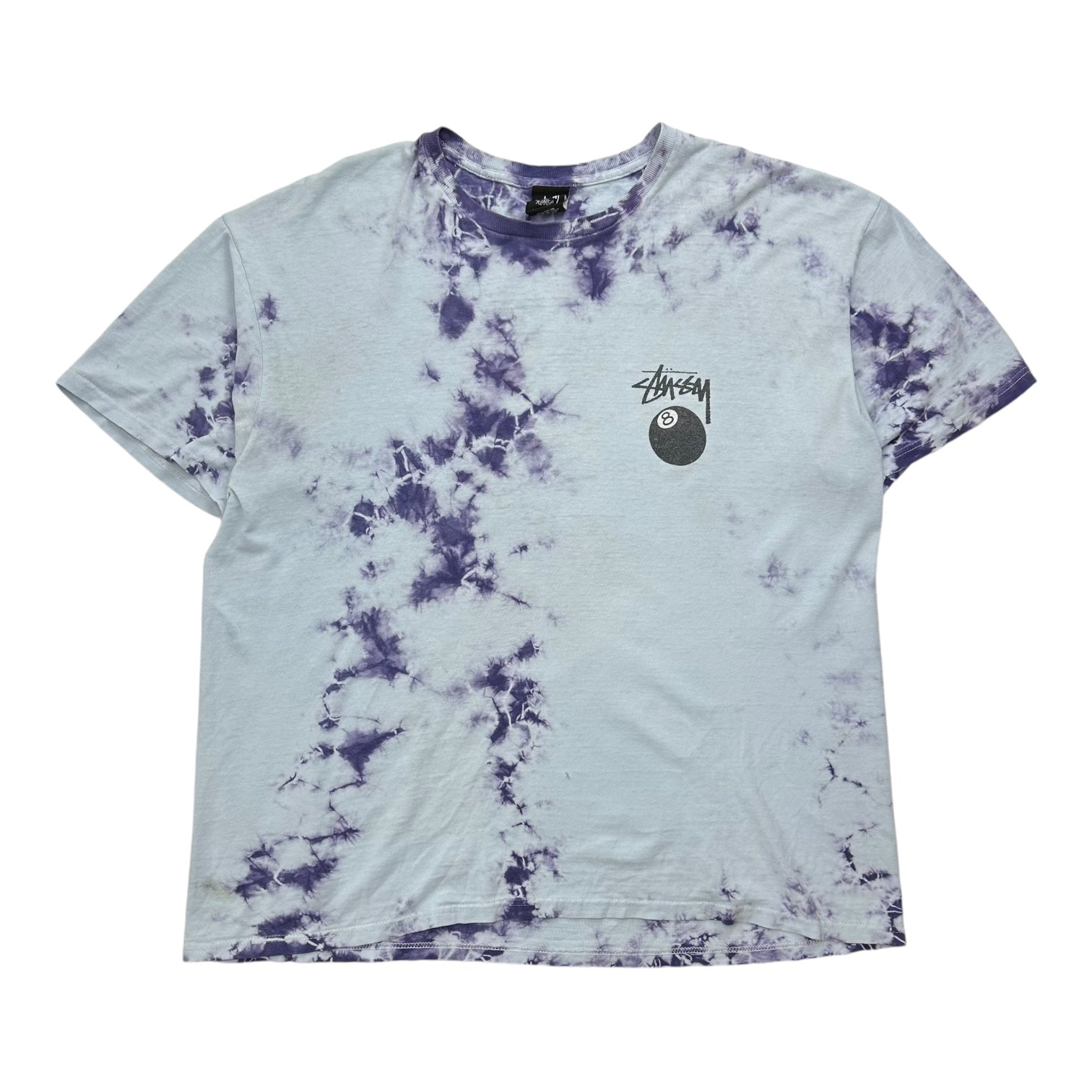 Stussy 8 Ball Tie Dye Tee Blue