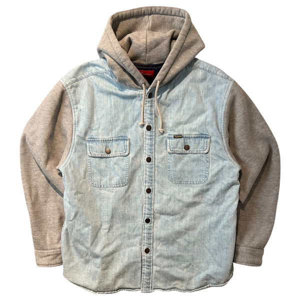 Supreme Fleece Hooded Denim Shirt