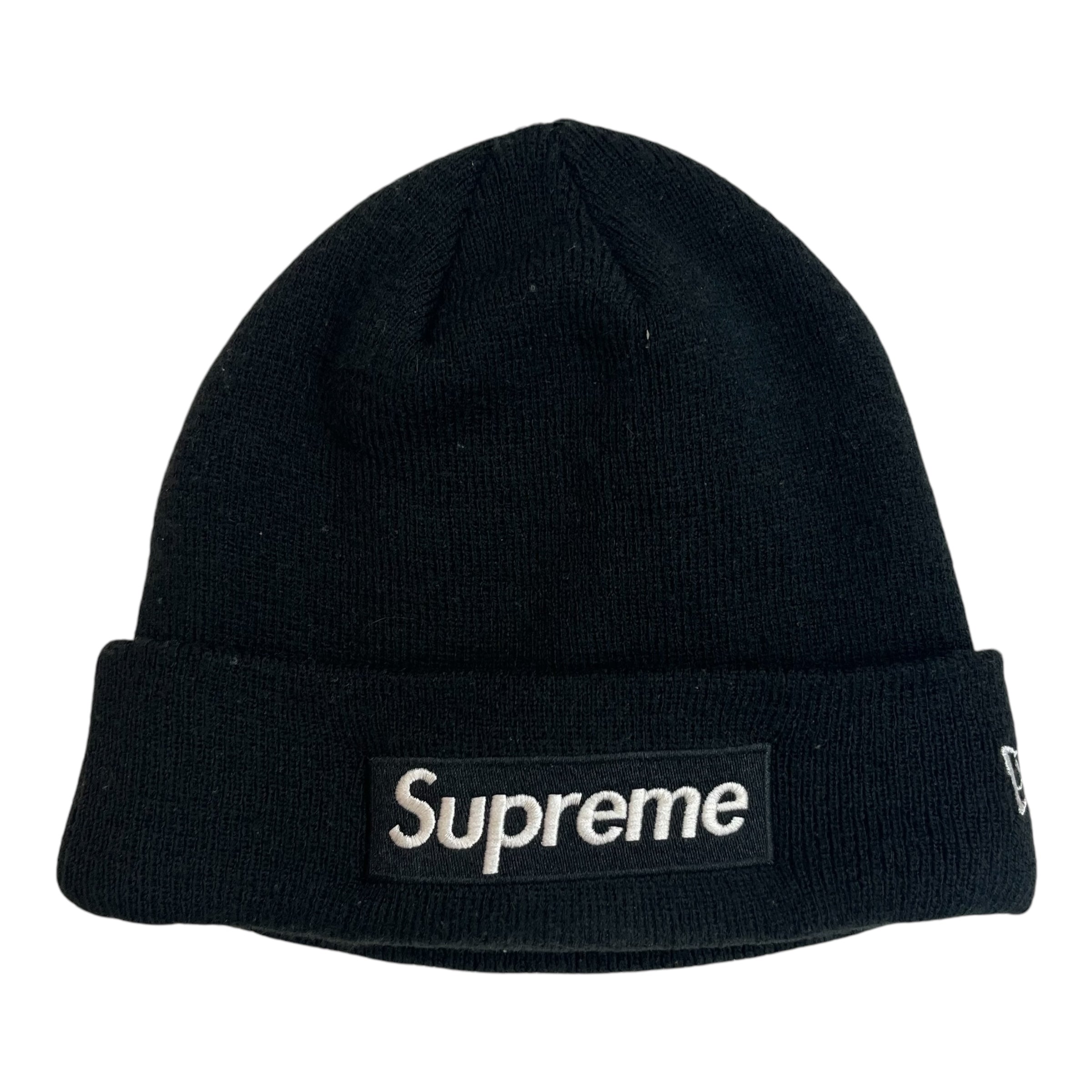 Supreme x New Era Box Logo Beanie Black