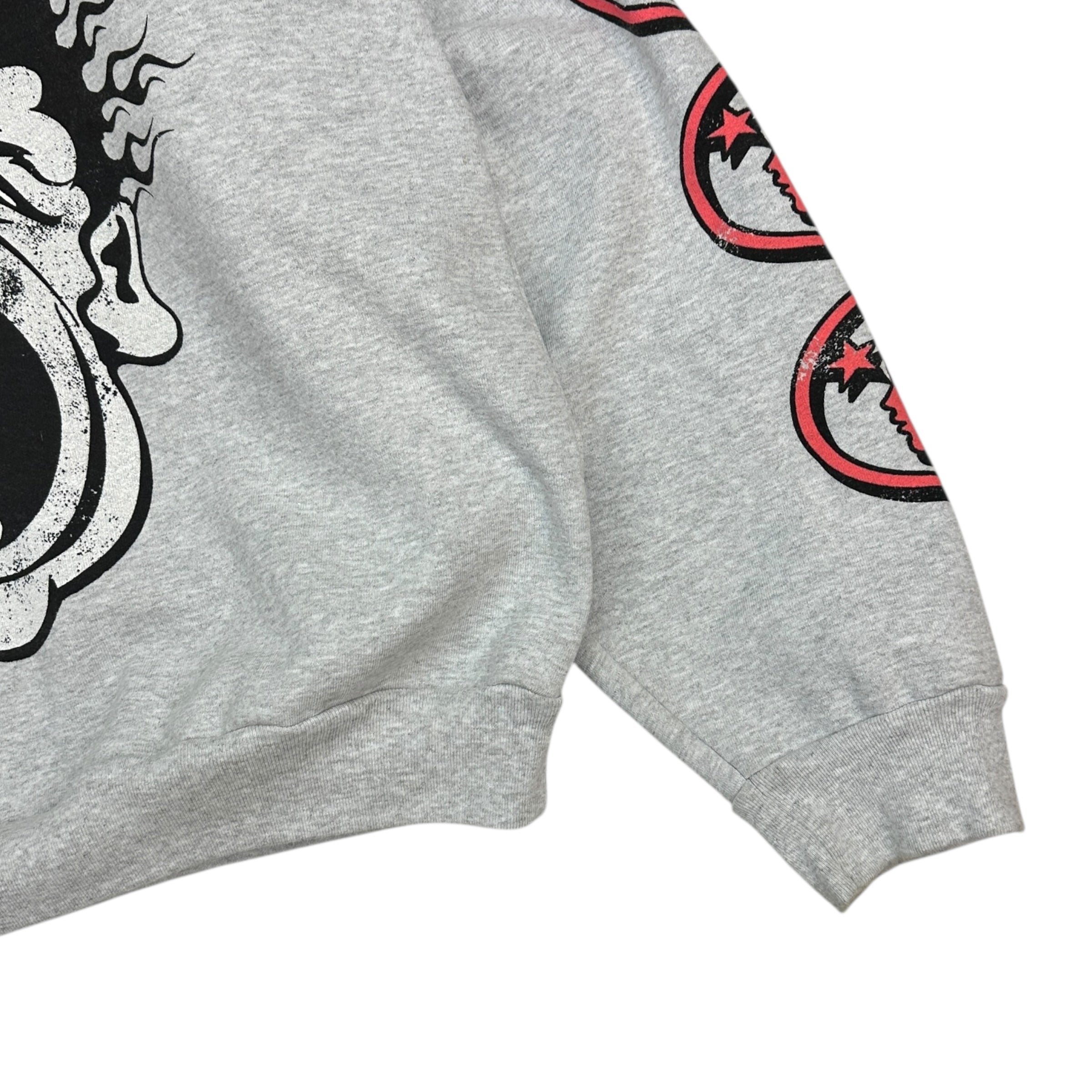 Hellstar Studios Records Crewneck Heather Grey