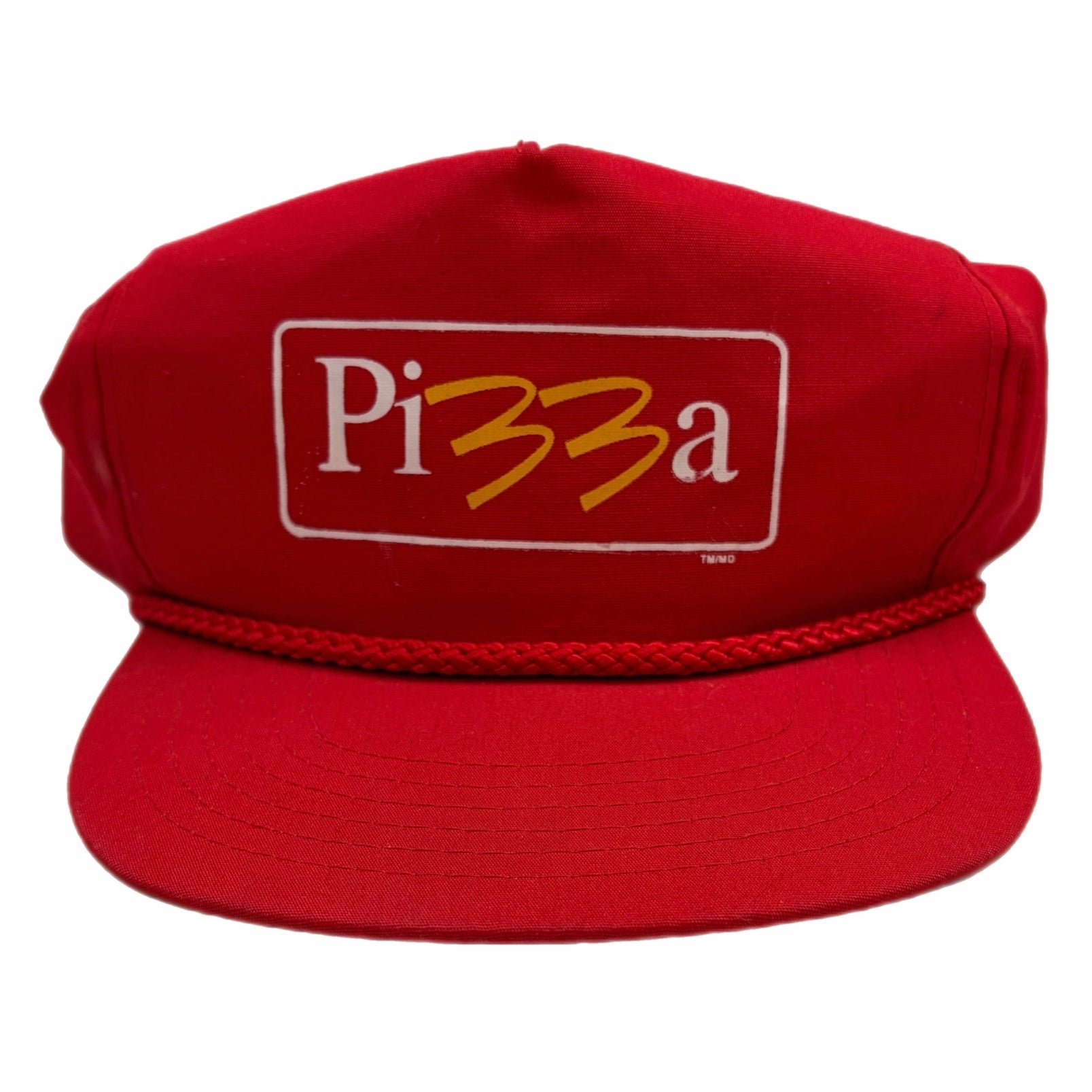 Vintage McDonalds Pizza Promo Hat Red
