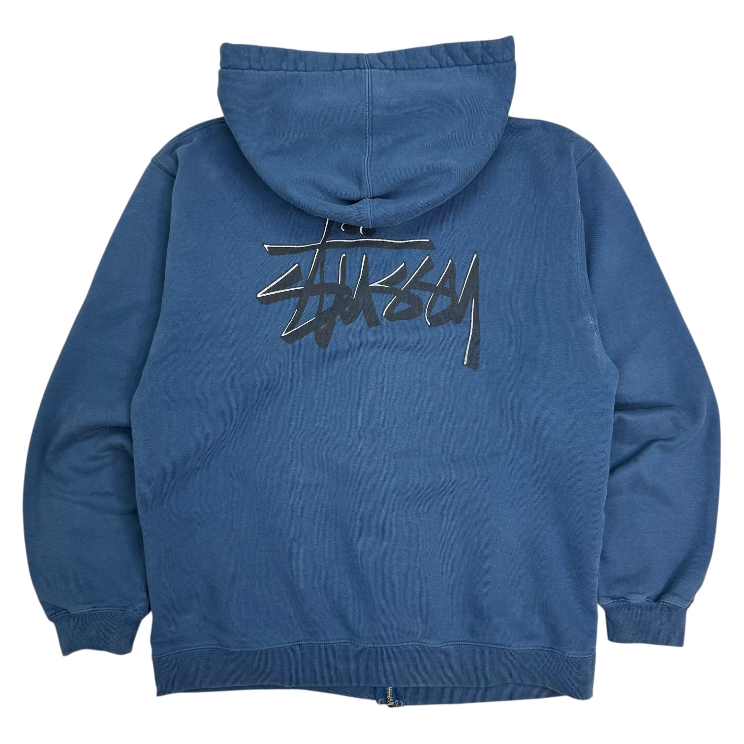 Stussy Basic Zip Hoodie Faded Navy