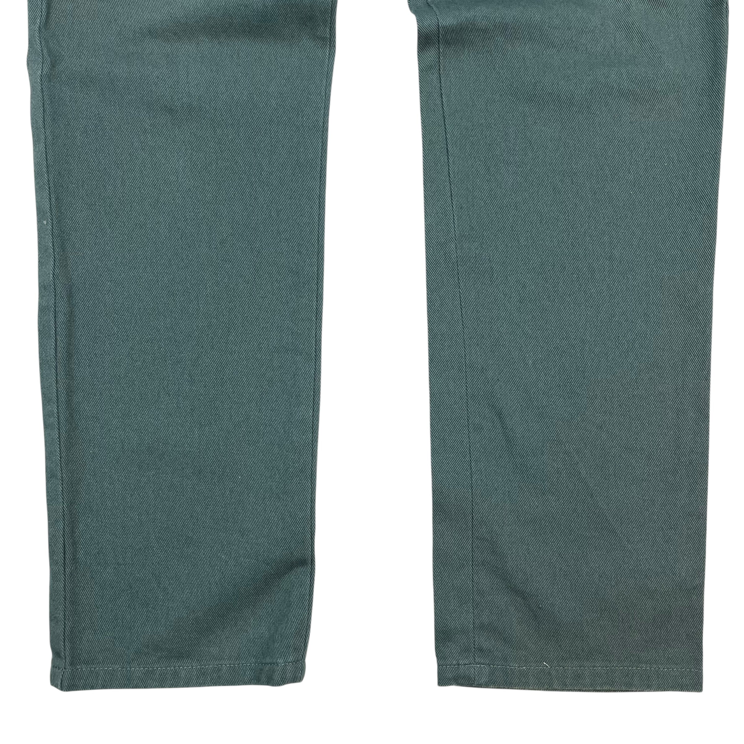 Acne Studios Cotton Twill Trousers Green