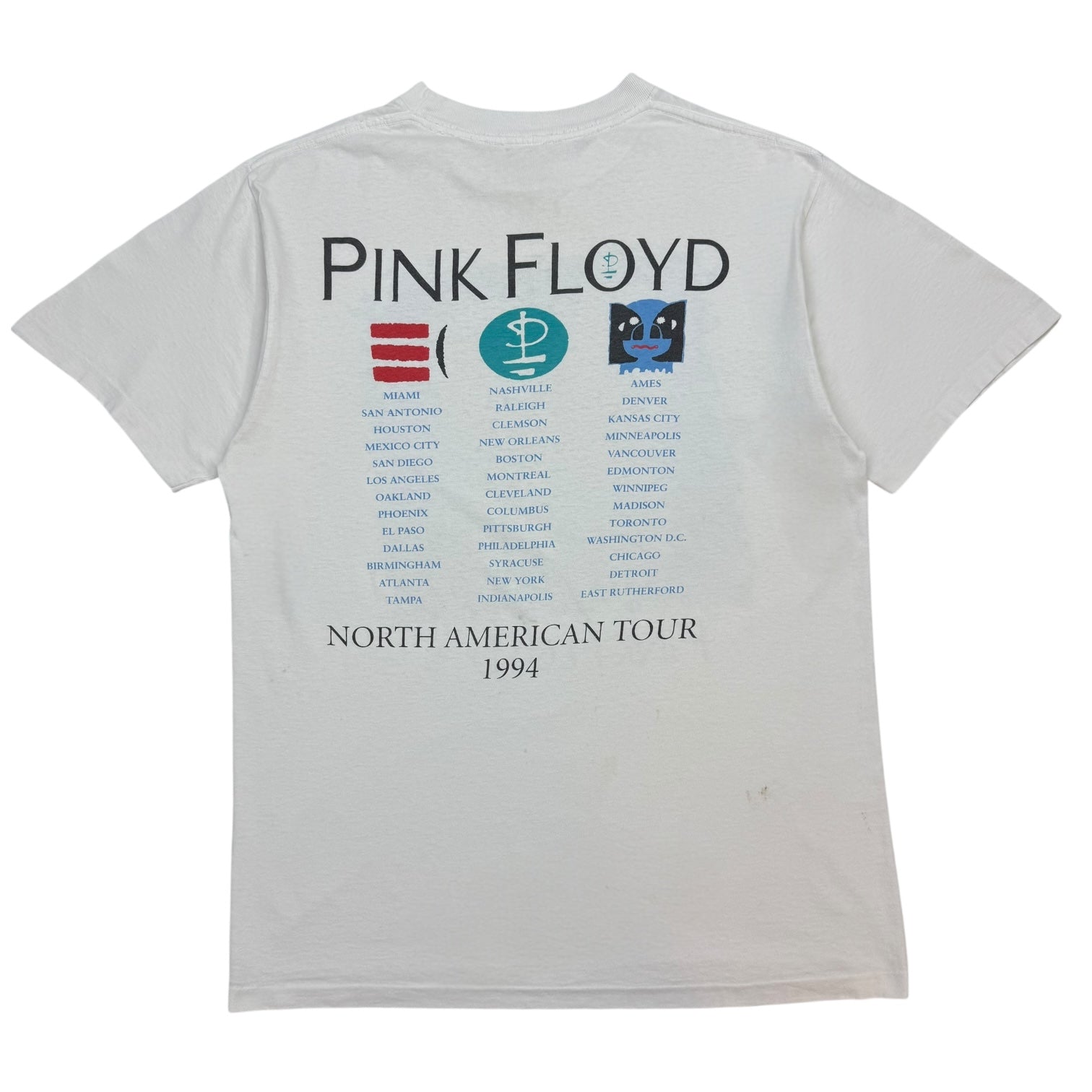 1994 Pink Floyd North American Tour Tee White