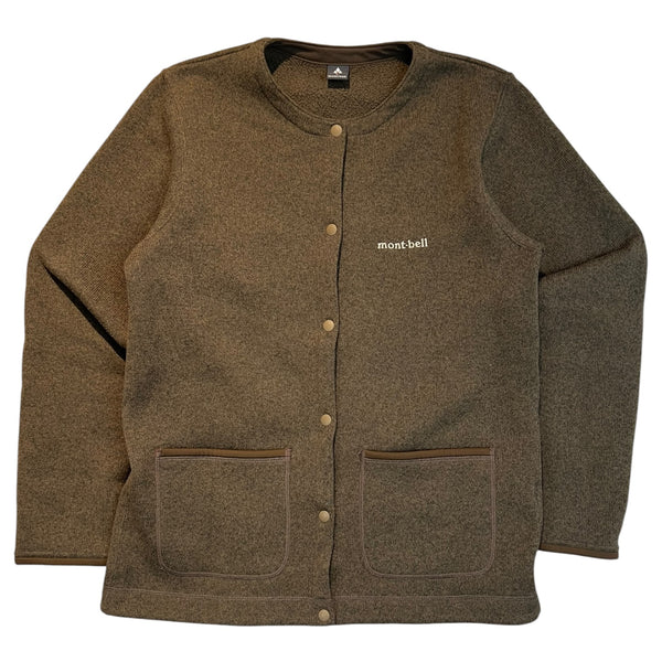 (W) Montbell Climaplus Knit Cardigan Brown