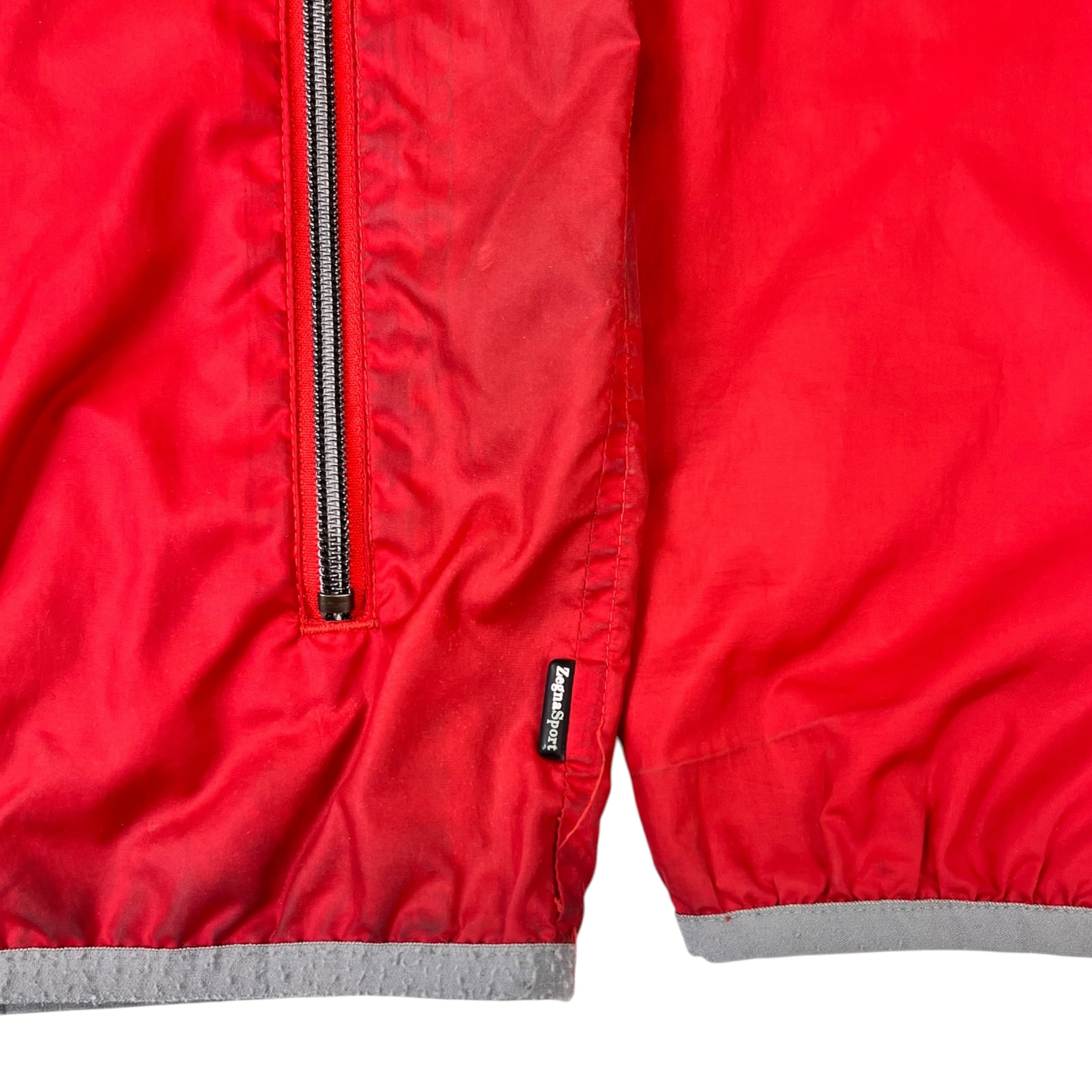 Zegna Sport Windbreaker Lightweight Shell Red
