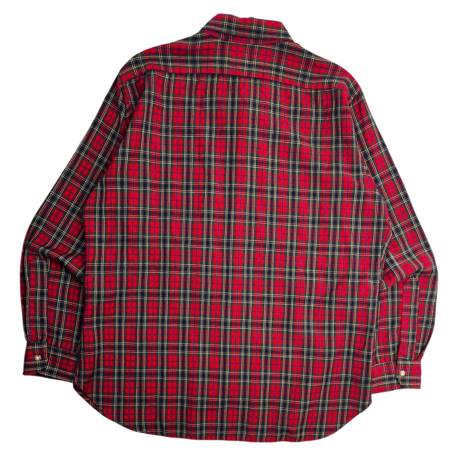 Vintage Pendleton Wool Tartan Button-Up Shirt Reds/Greeny