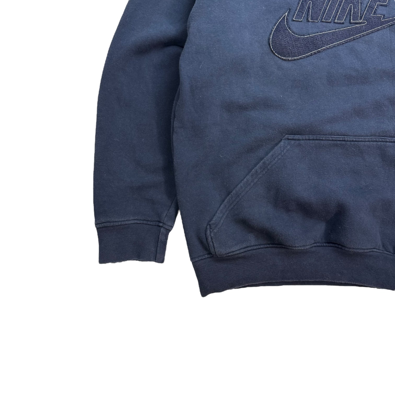 Vintage Nike Centre Logo Hoodie Navy Blue