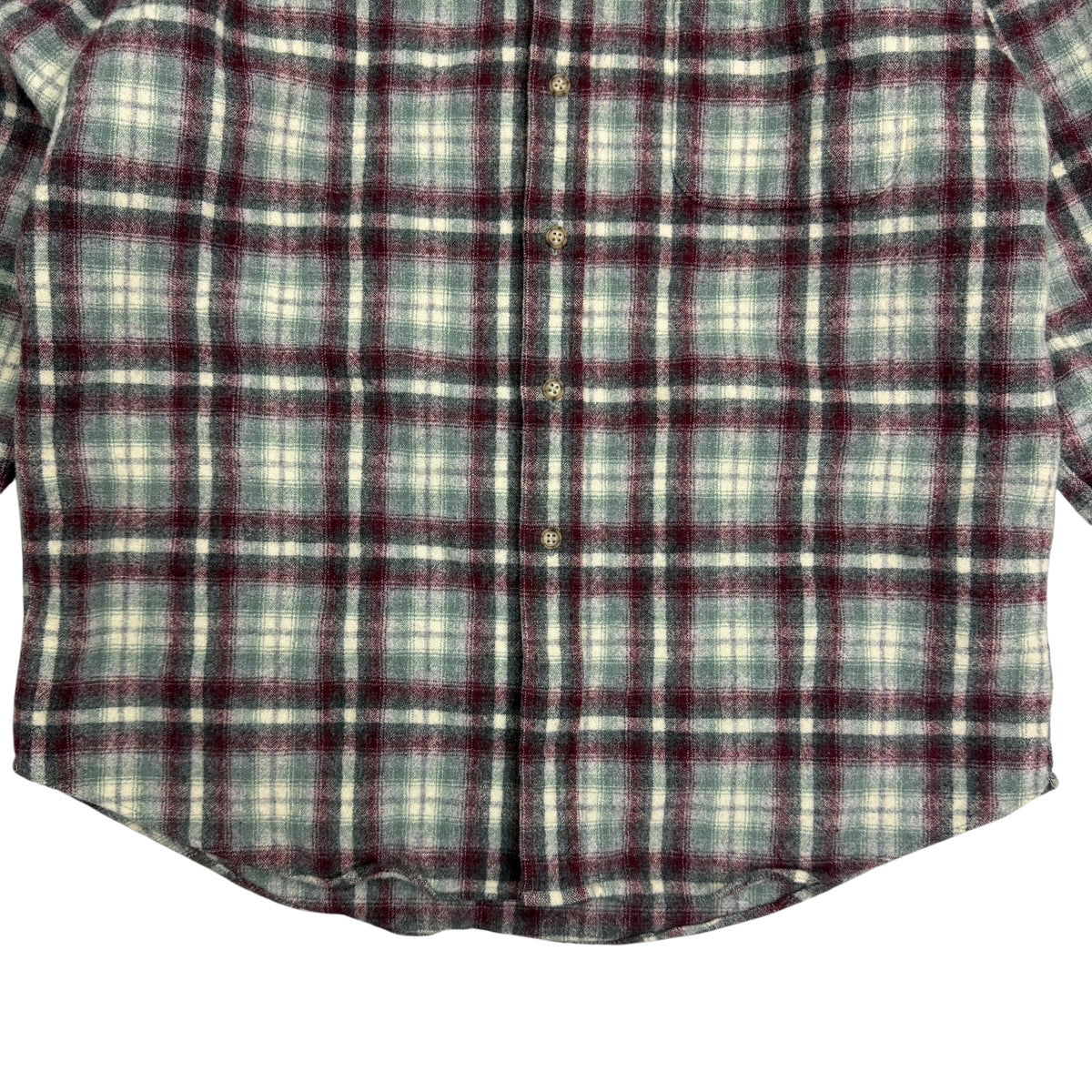 Vintage Pendleton Wool Flannel Green/Red