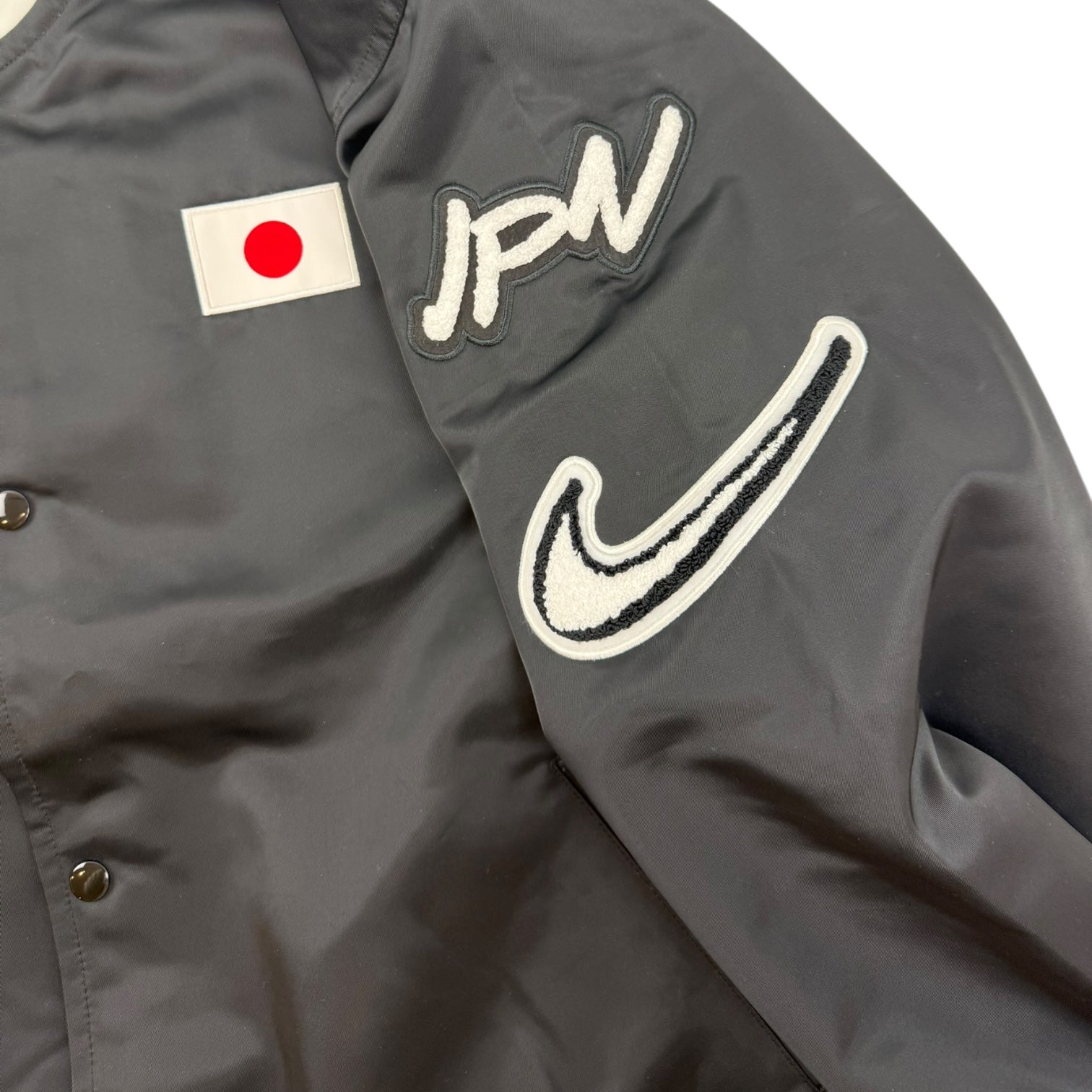 Nike x Futura Japan Exclusive Dugout Satin Jacket Black