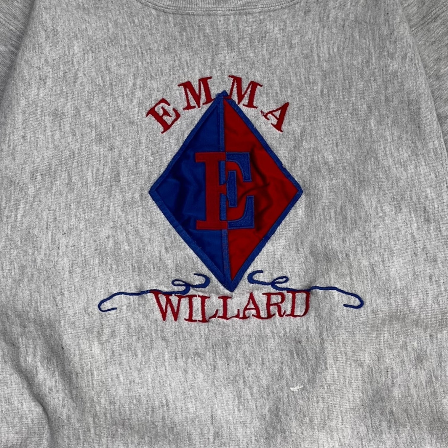 Vintage Emma Willard Reverse Weave Crew