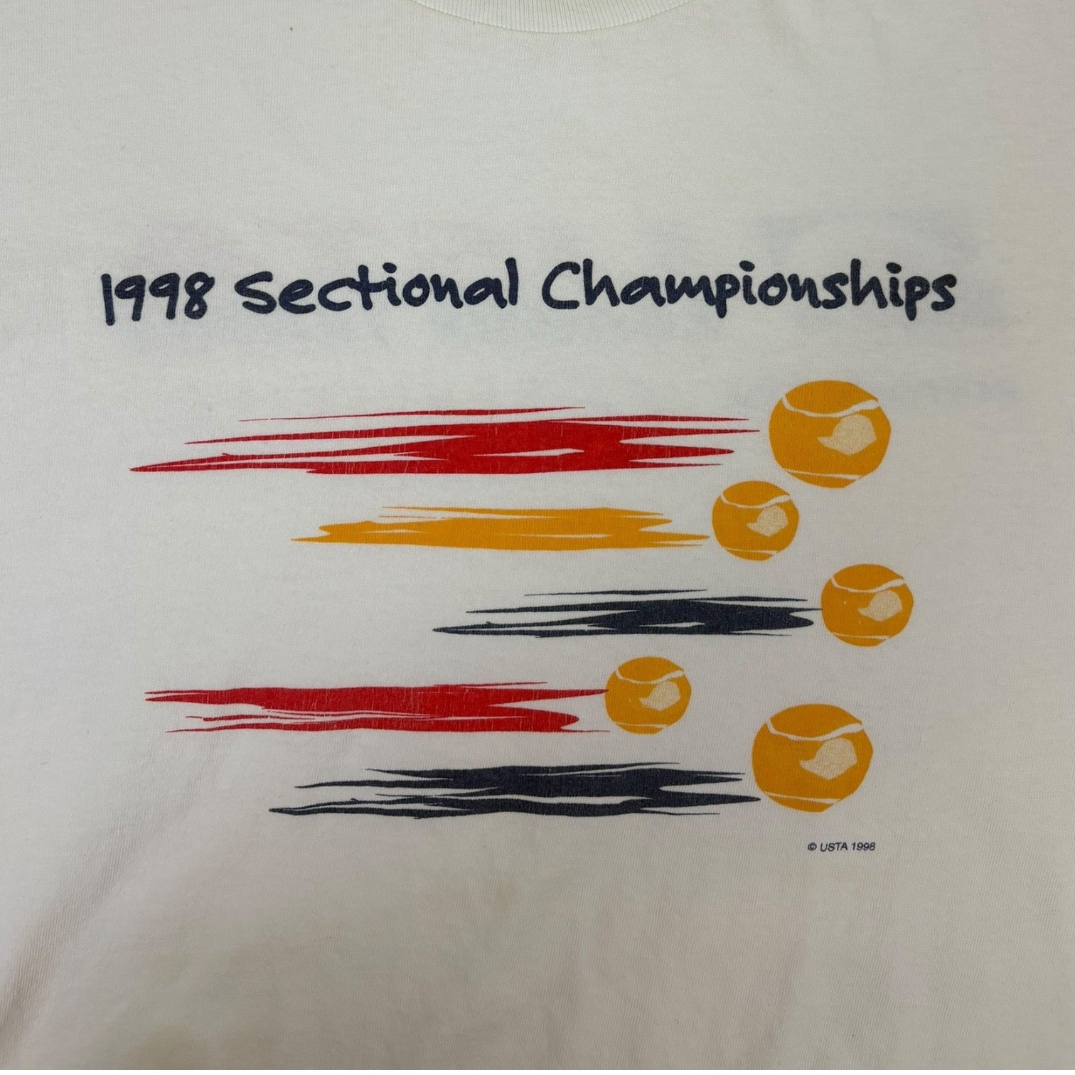 Vintage 1996 USTA Tennis Sectional Championship T-Shirt White