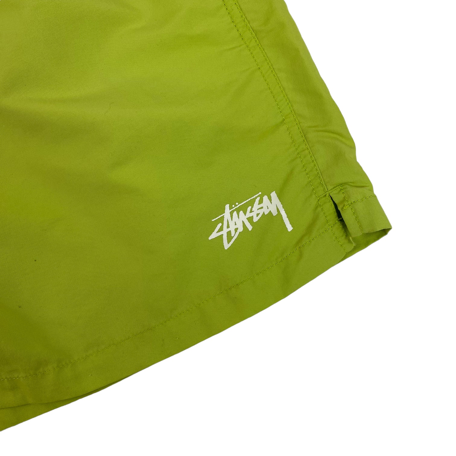 Stüssy Stock Logo Shorts Lime Green