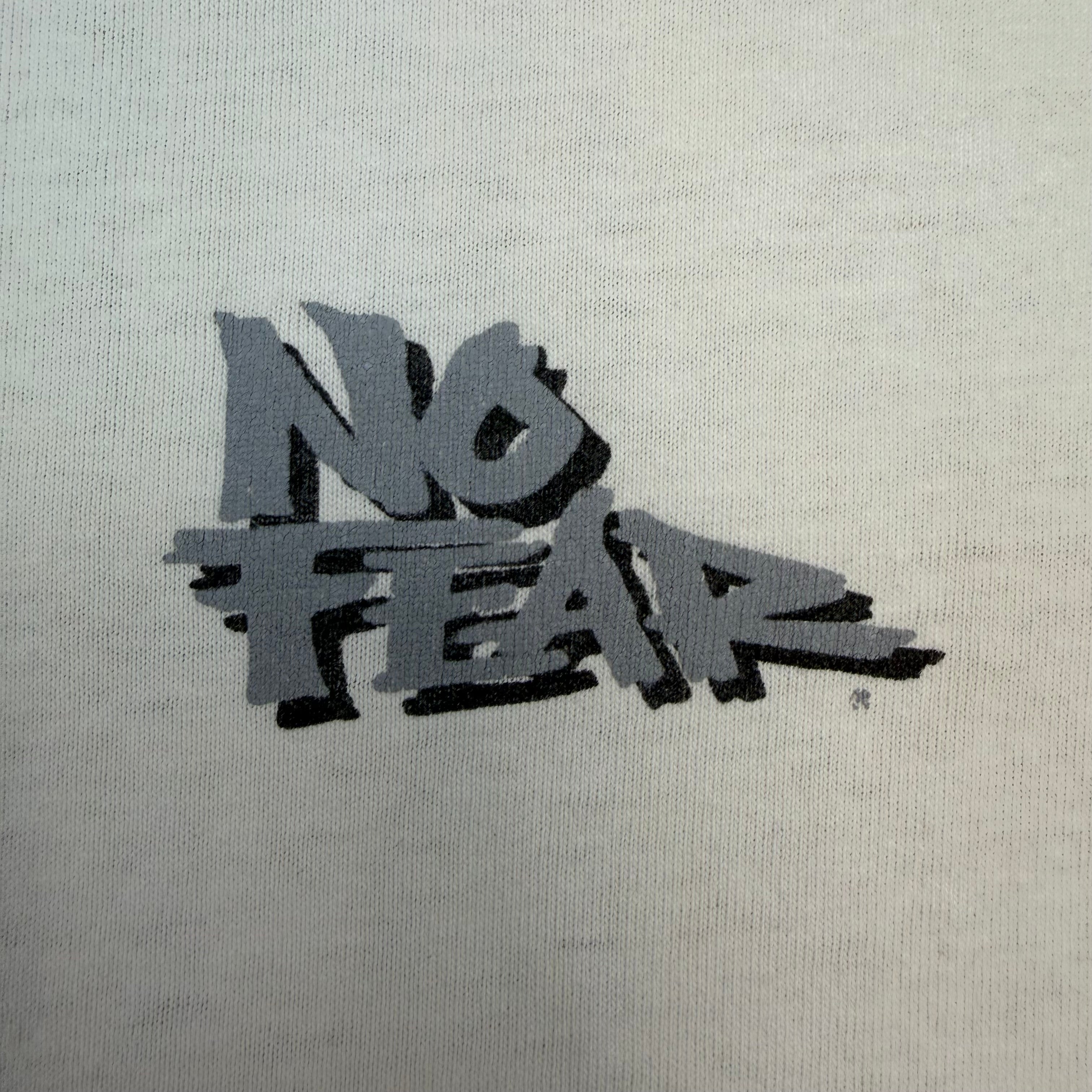 Vintage No Fear “It Ain’t The Size Of The Dog In The Fight, It’s The Size Of The Fight In The Dog” Tee White