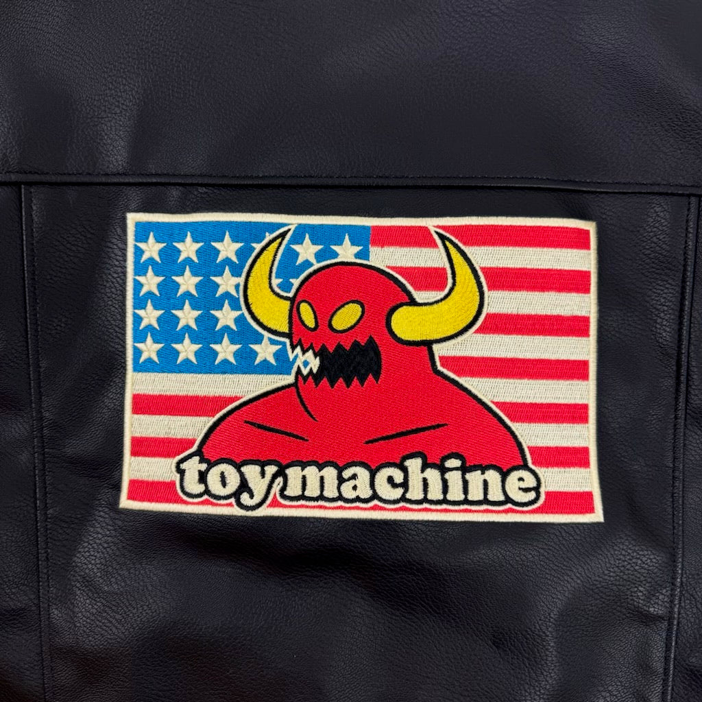 Supreme x Toy Machine Faux Leather Vest Black