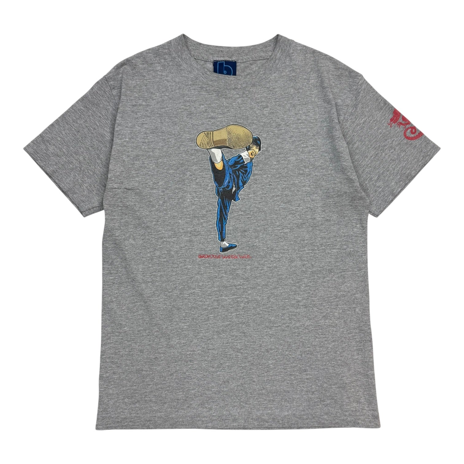 Vintage Birdhouse Brian Sumner Karate Kick Tee Grey