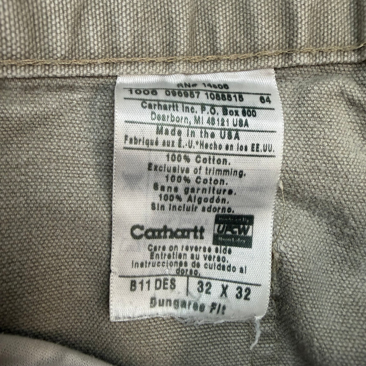 Vintage Carhartt Dungaree Pants Sand