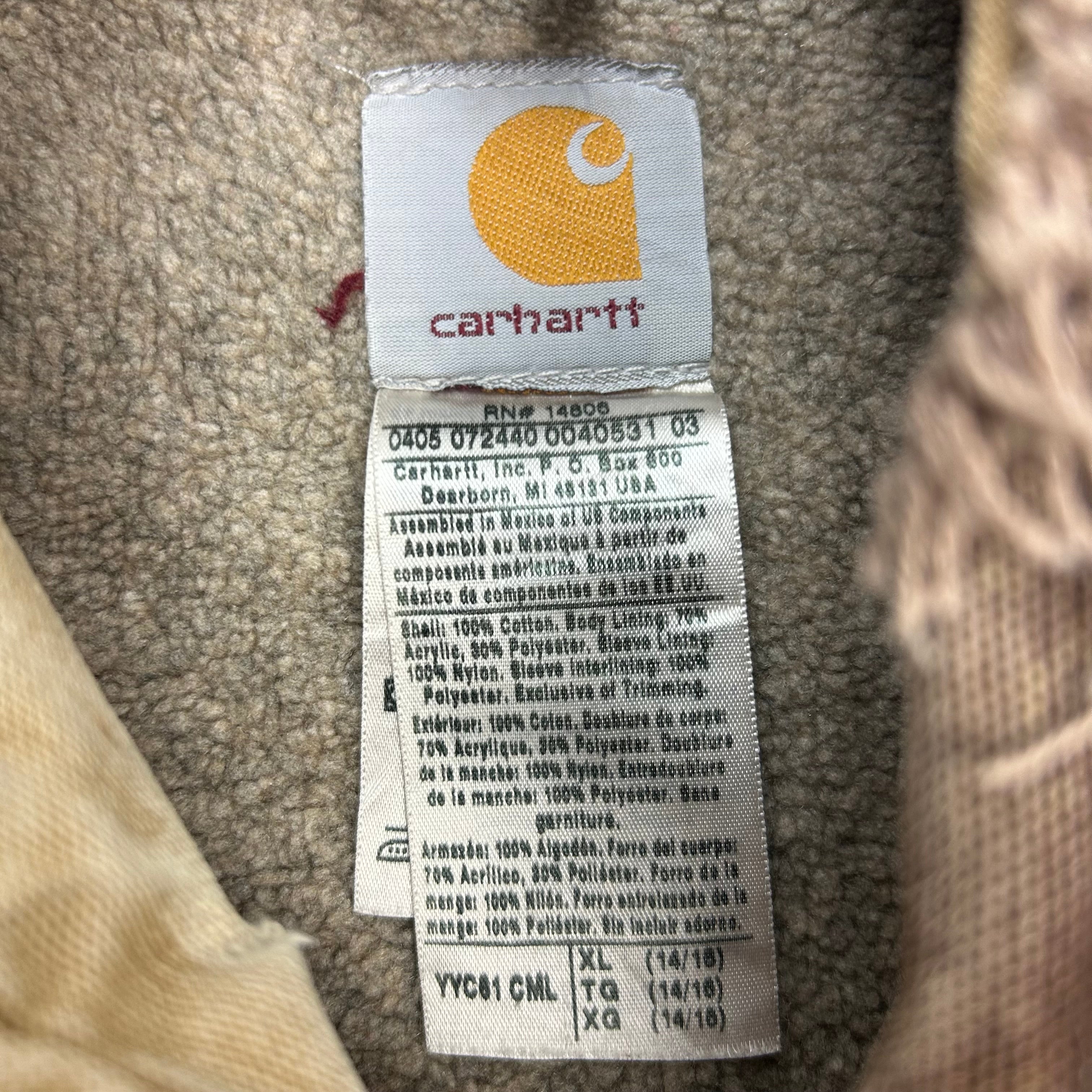 Carhartt Sherpa Lined Ridge Jacket - Heavily Distressed Tan