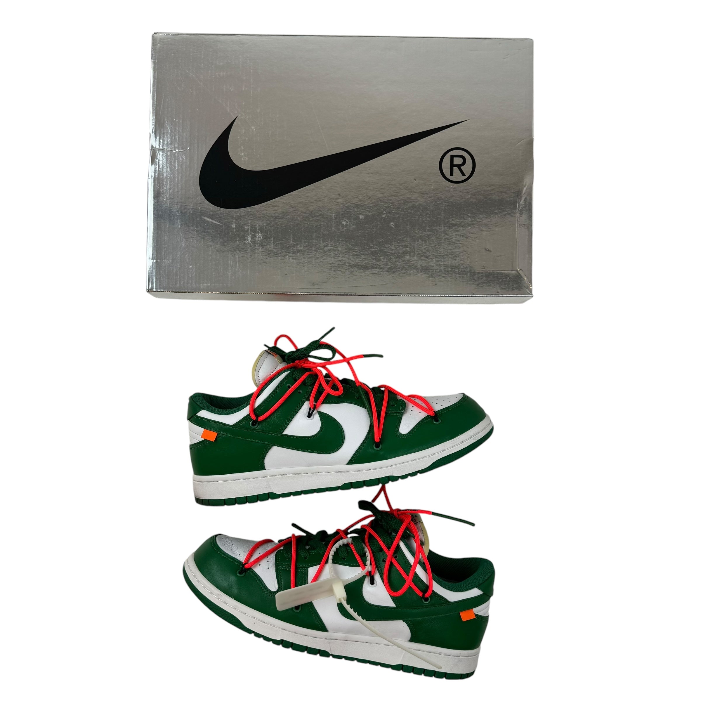 Nike X Off White Dunk Low Pine Green (Used)