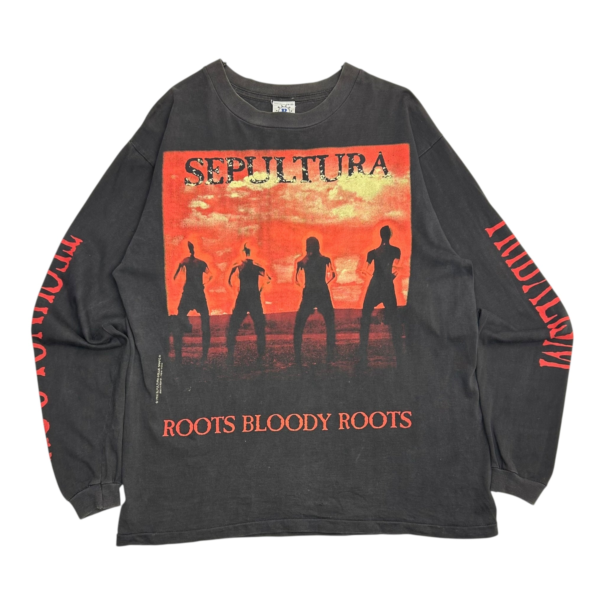 1996 Sepultura Roots Bloody LS Black