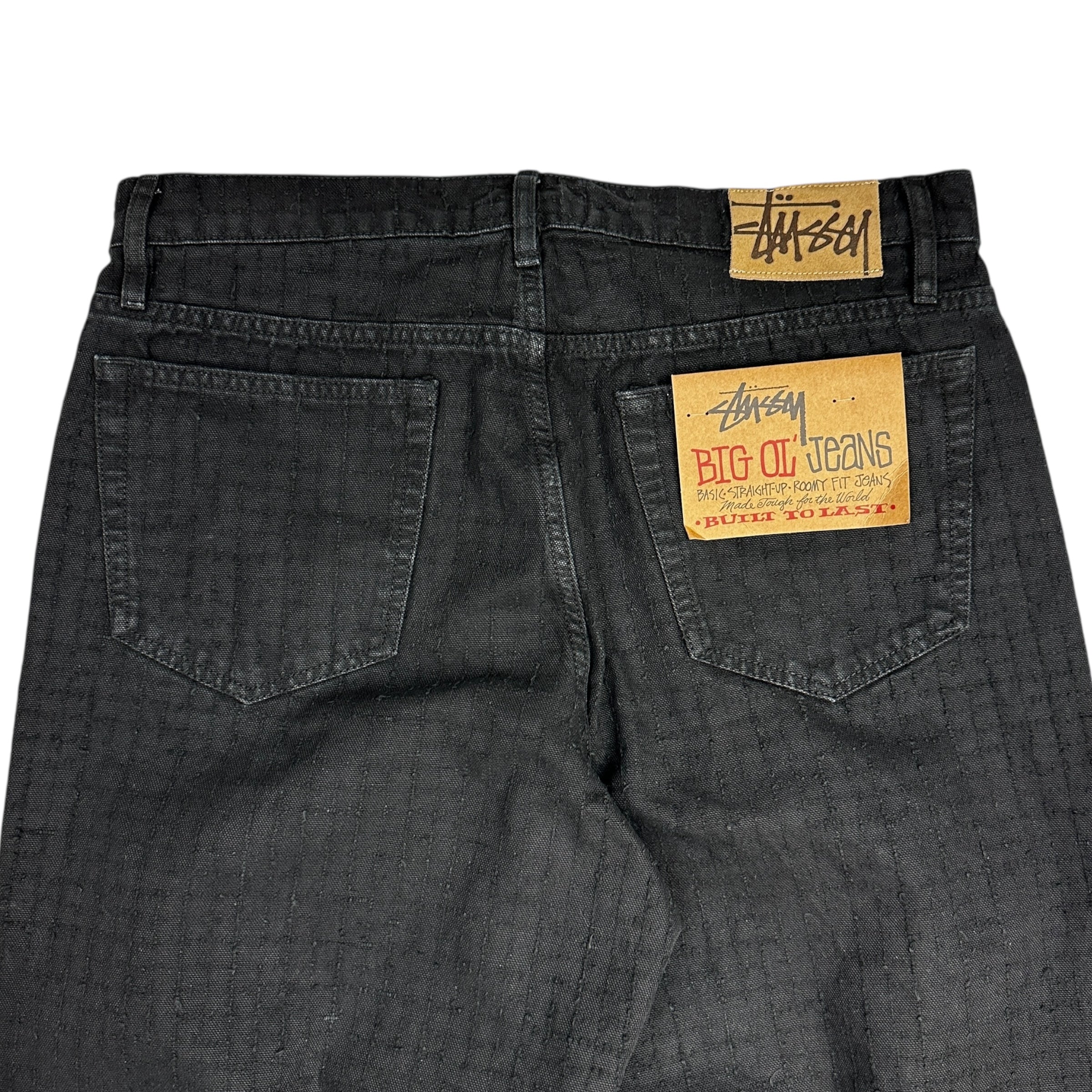 Stussy Big Ol’ Needlepunch Canvas Denim Black