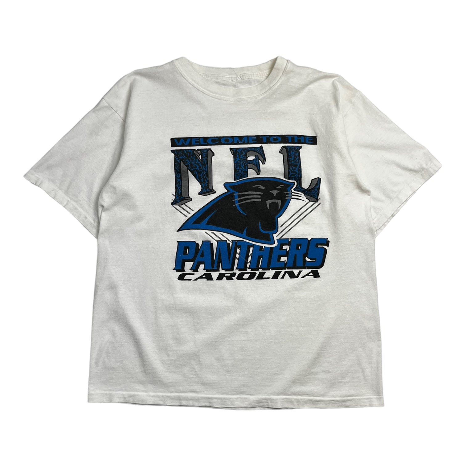 Vintage Carolina Panthers "Welcome To The NFL" Tee white