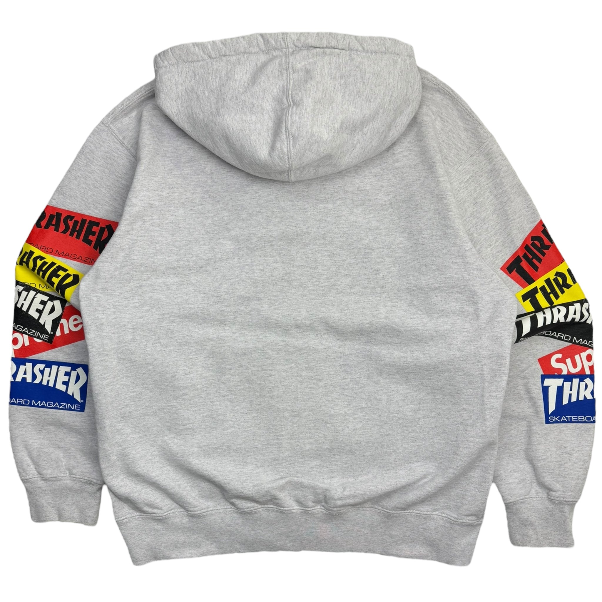 Supreme X Thrasher Multi Logo ZipUp Sweater Grey