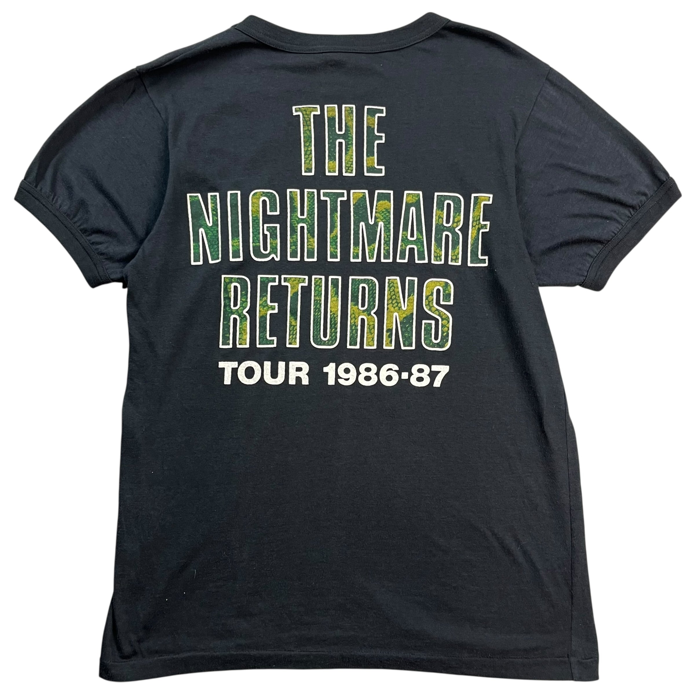 1987 Alice Cooper “The Nightmare Returns” Tour Tee Black