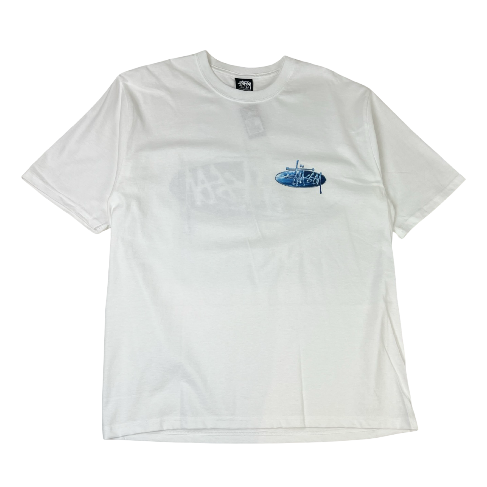 Stüssy Wave Oval T-Shirt White