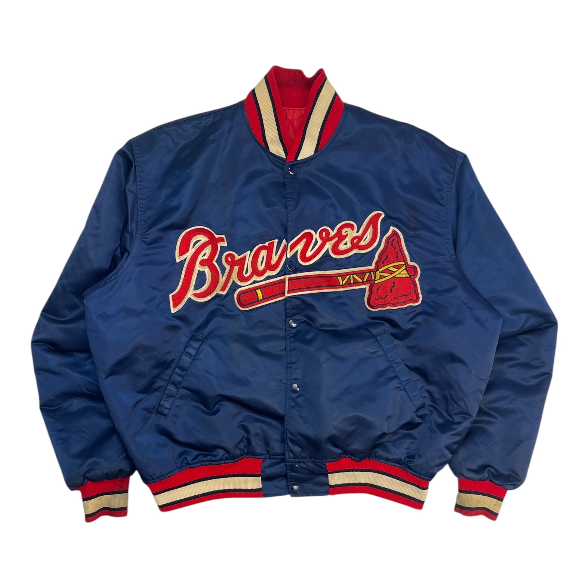 Vintage Atlanta Braves Starter Satin Bomber Jacket