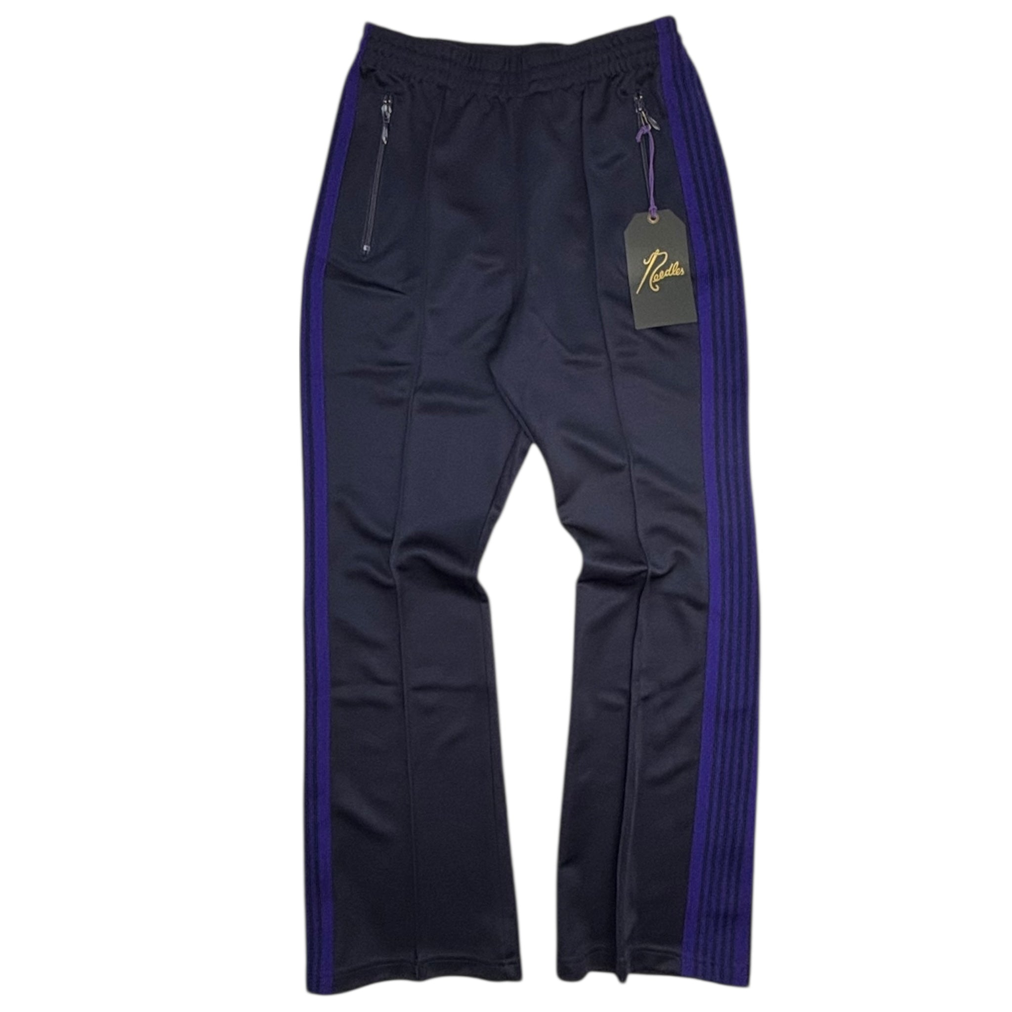 Needles Boot Cut Track Pants Navy/Purple