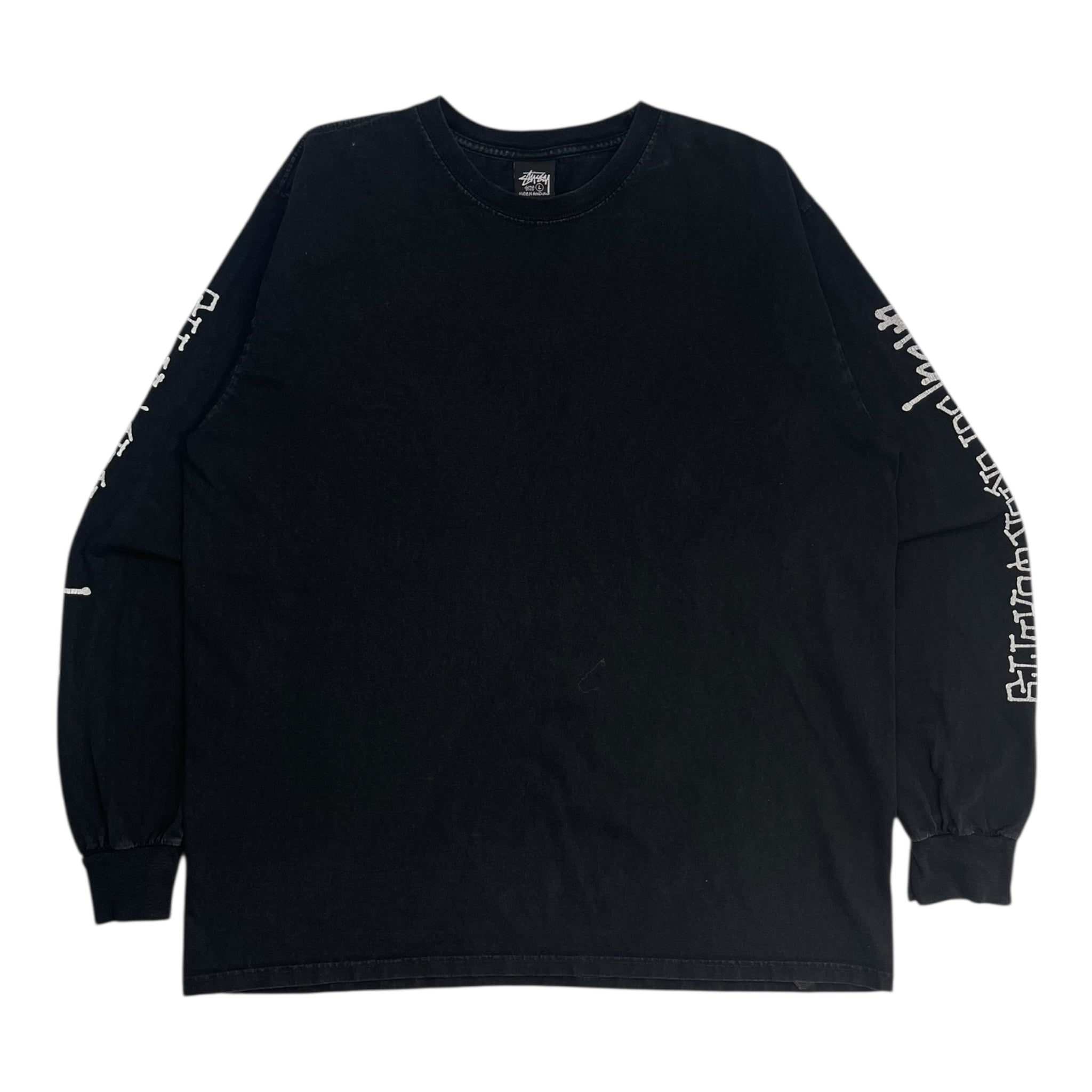 Stussy Superior Quality Pigment Dyed L/S T-Shirt Black