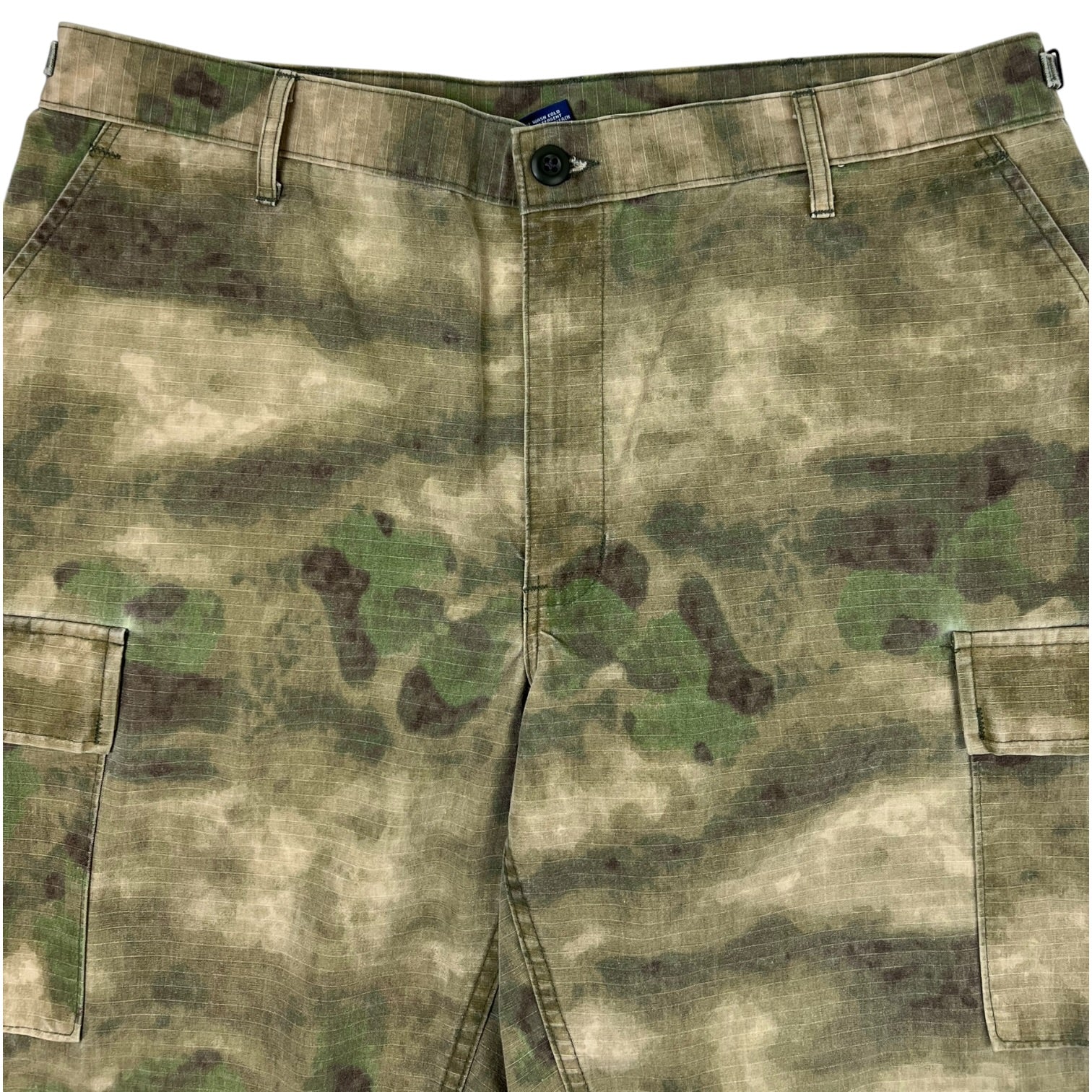 Vintage MFH US BDU Bermuda Shorts Green Camouflage