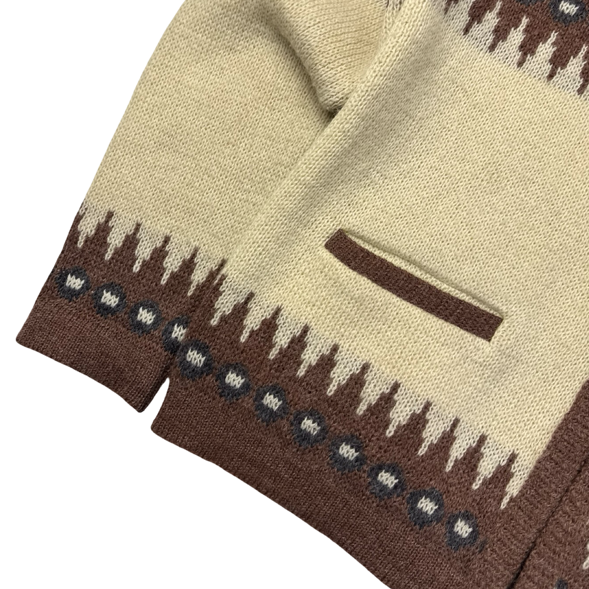 Vintage Cardigan Wool Knit Zip Up Jacket