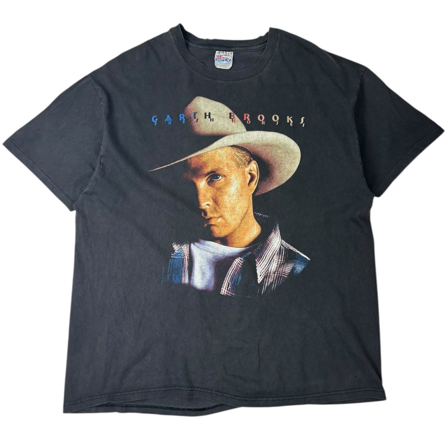 Vintage 1994 Garth Brooks Fresh Horses Tour T-Shirt Black