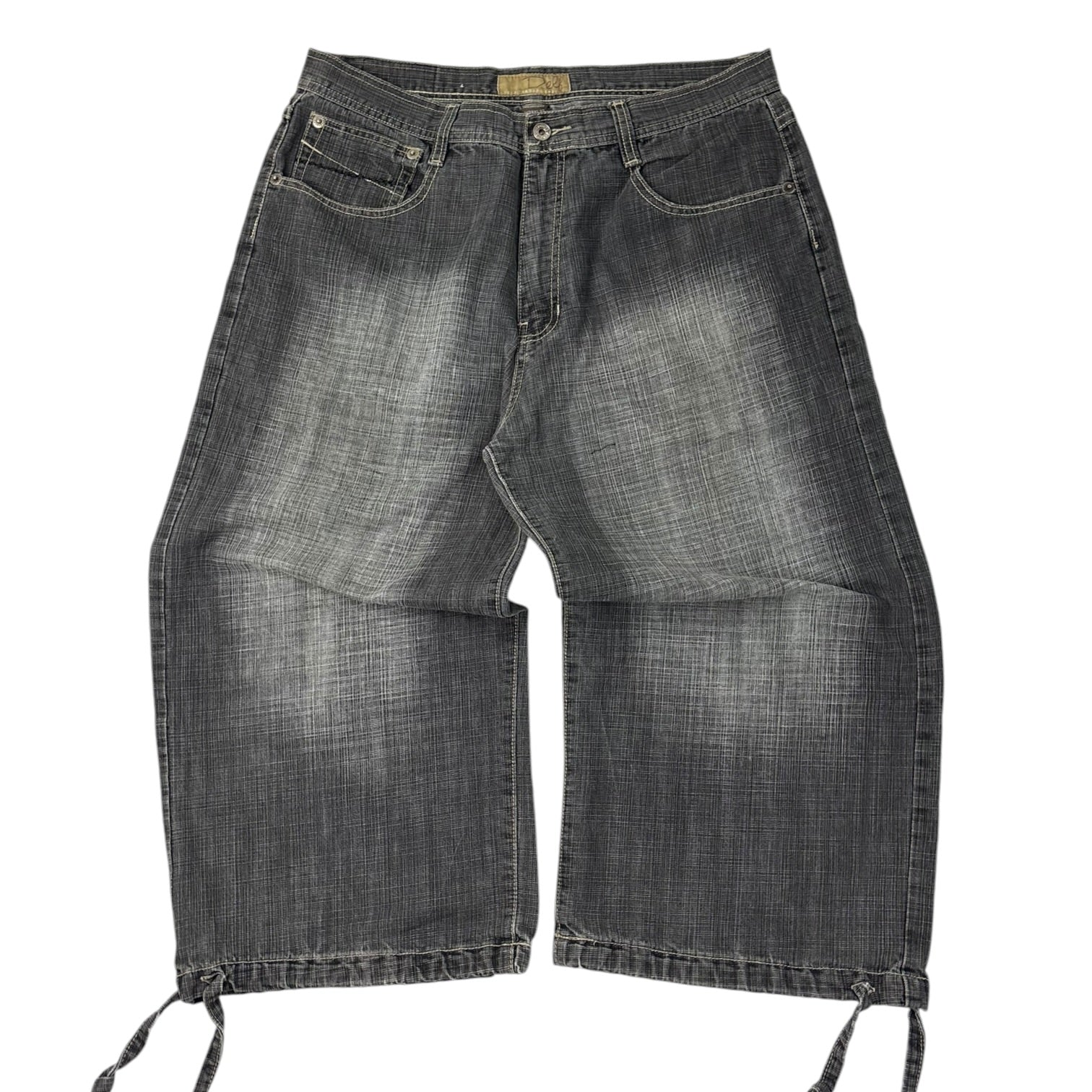 Vintage Y2K Delf Trading Capris Pants Washed Grey