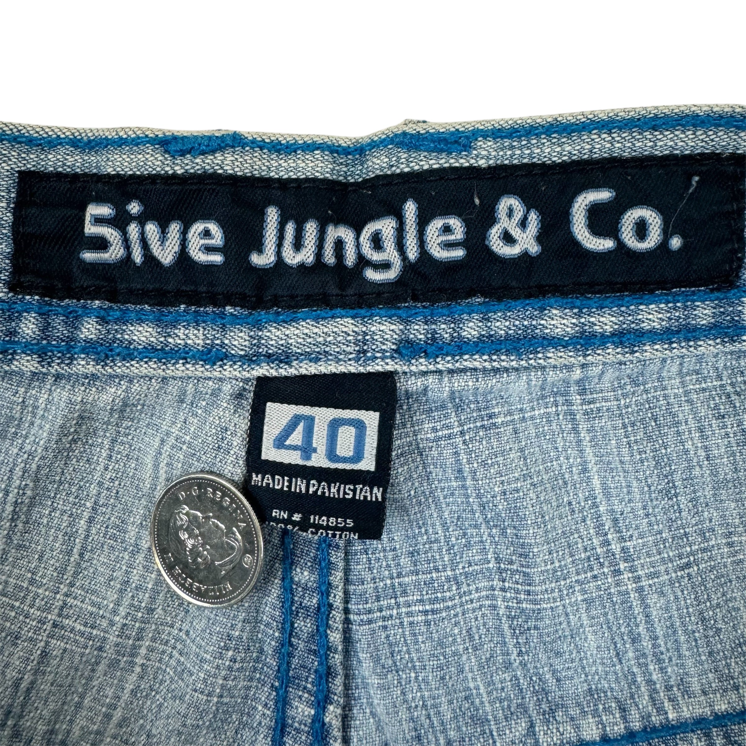 Vintage Y2K Lightwash Faded 5ive Jungle Denim Jeans