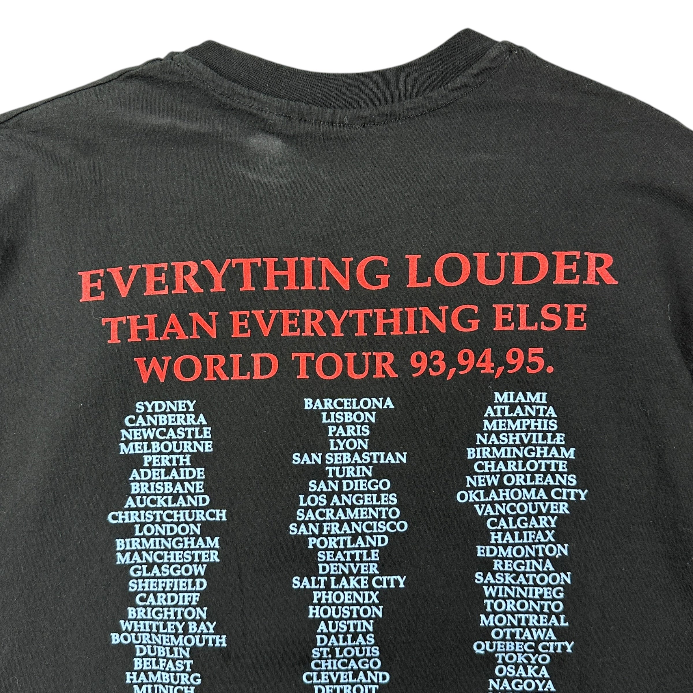 1993 Meatloaf “Everything Louder” Tour Tee Black