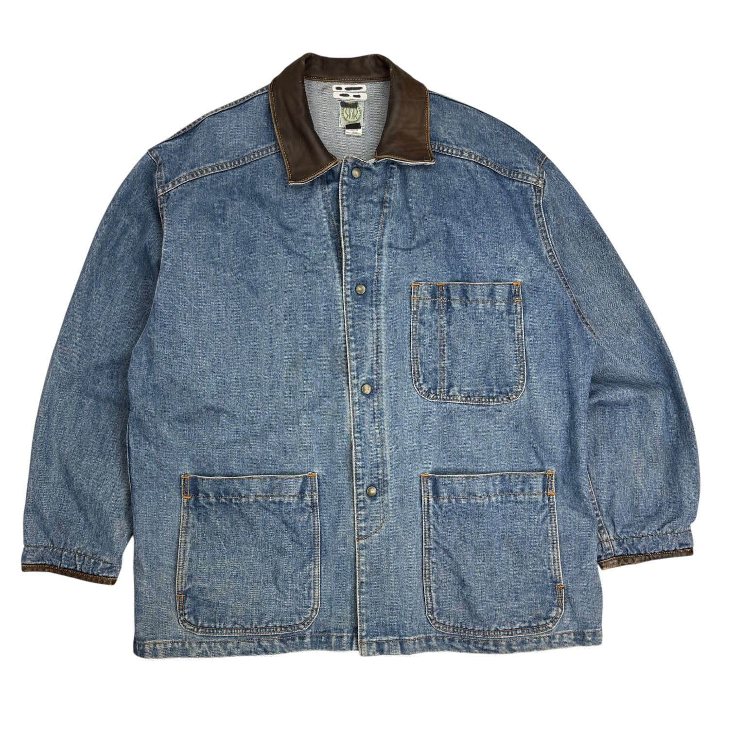 Vintage Denim Chore Coat Medium Wash