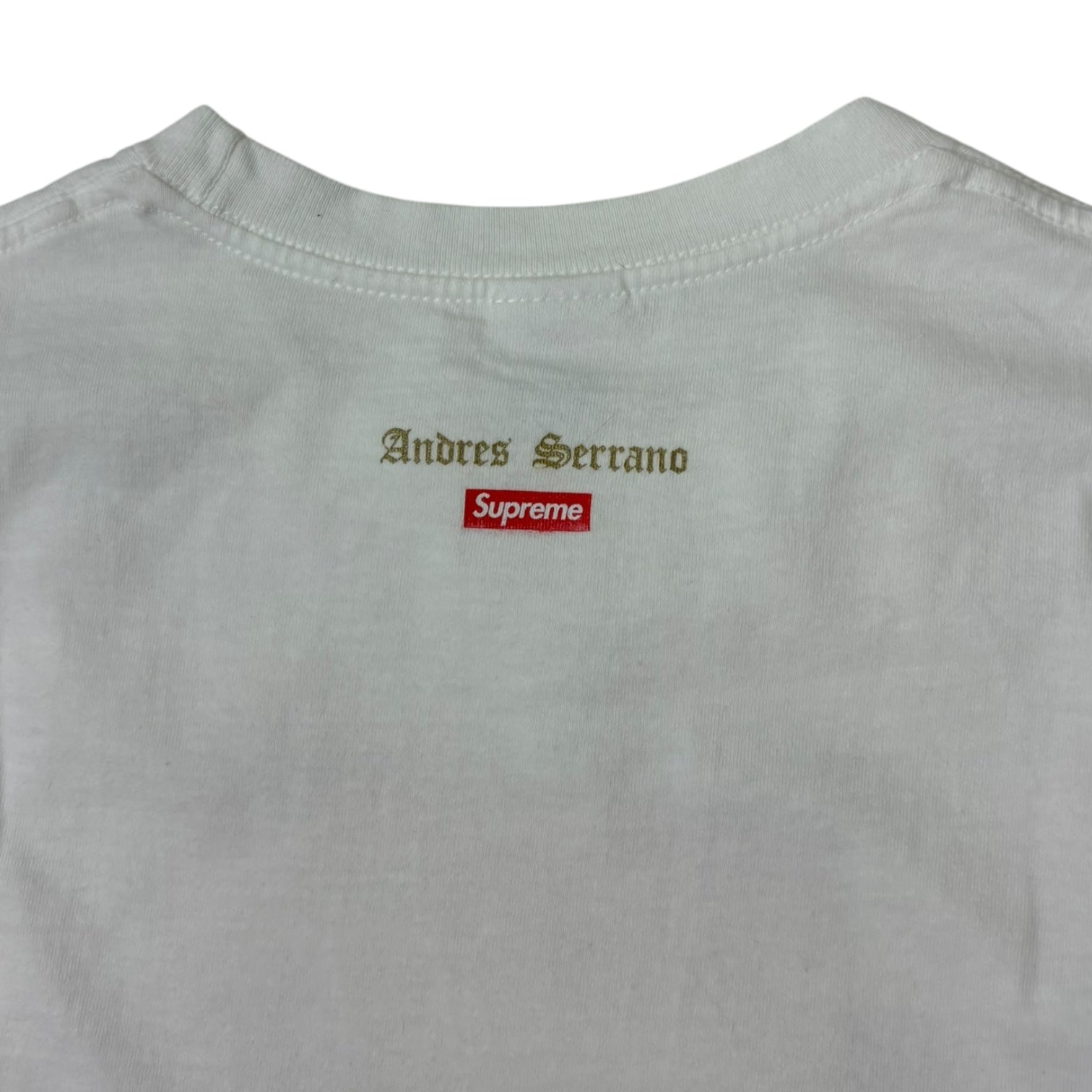Supreme x Andres Serrano FW17 Piss Christ T-Shirt White
