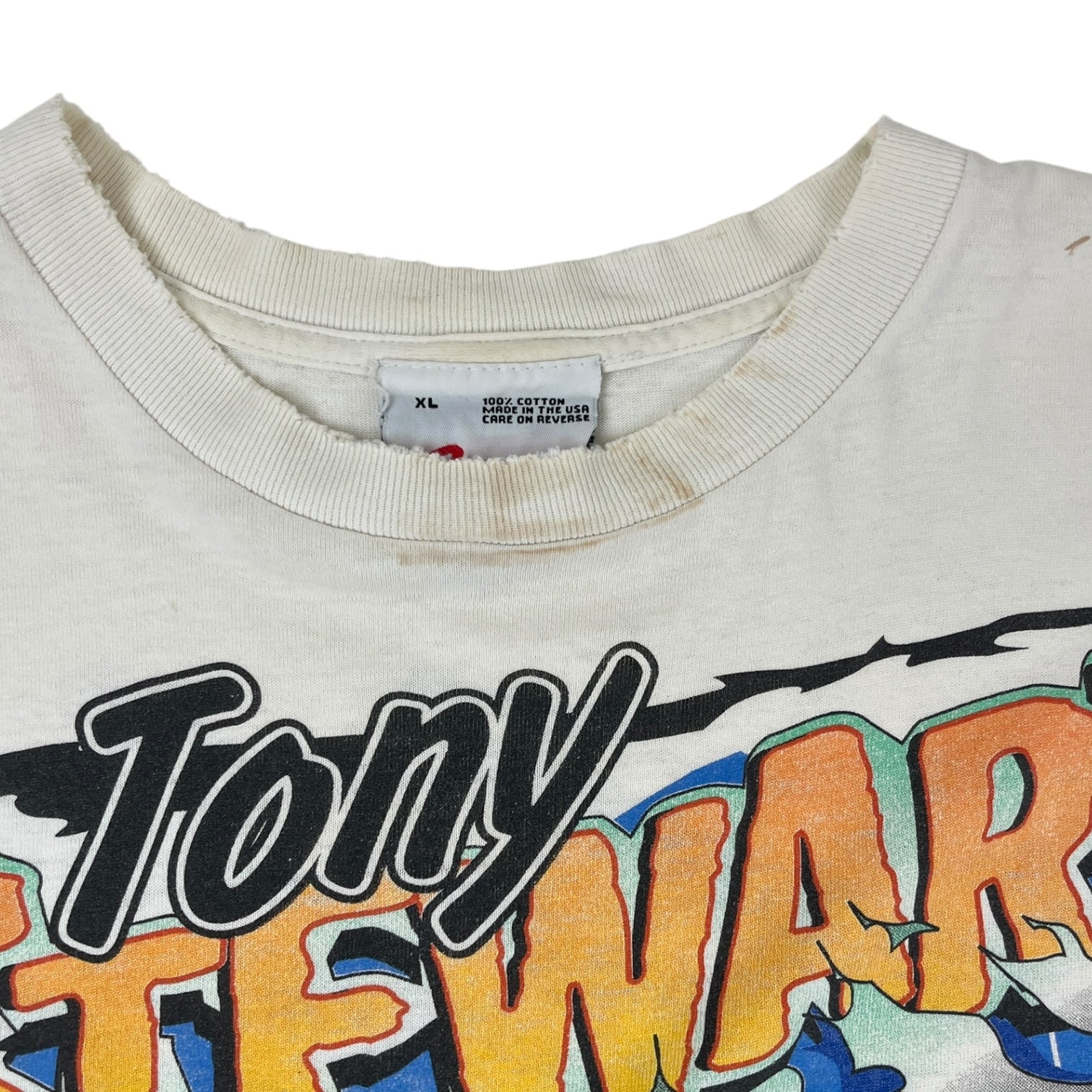 Vintage 1999 Tony Stewart “Hammer It Home” Nascar T-Shirt White