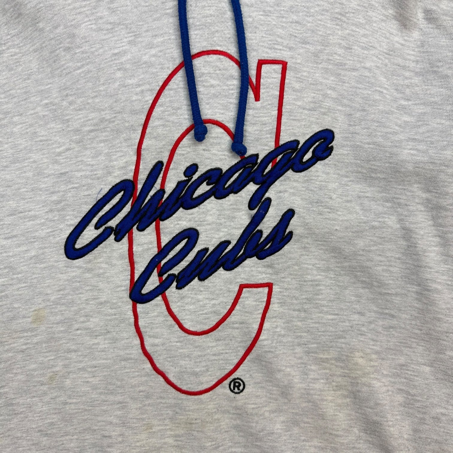 Vintage Starter Chicago Cubs Hoodie White/Blue