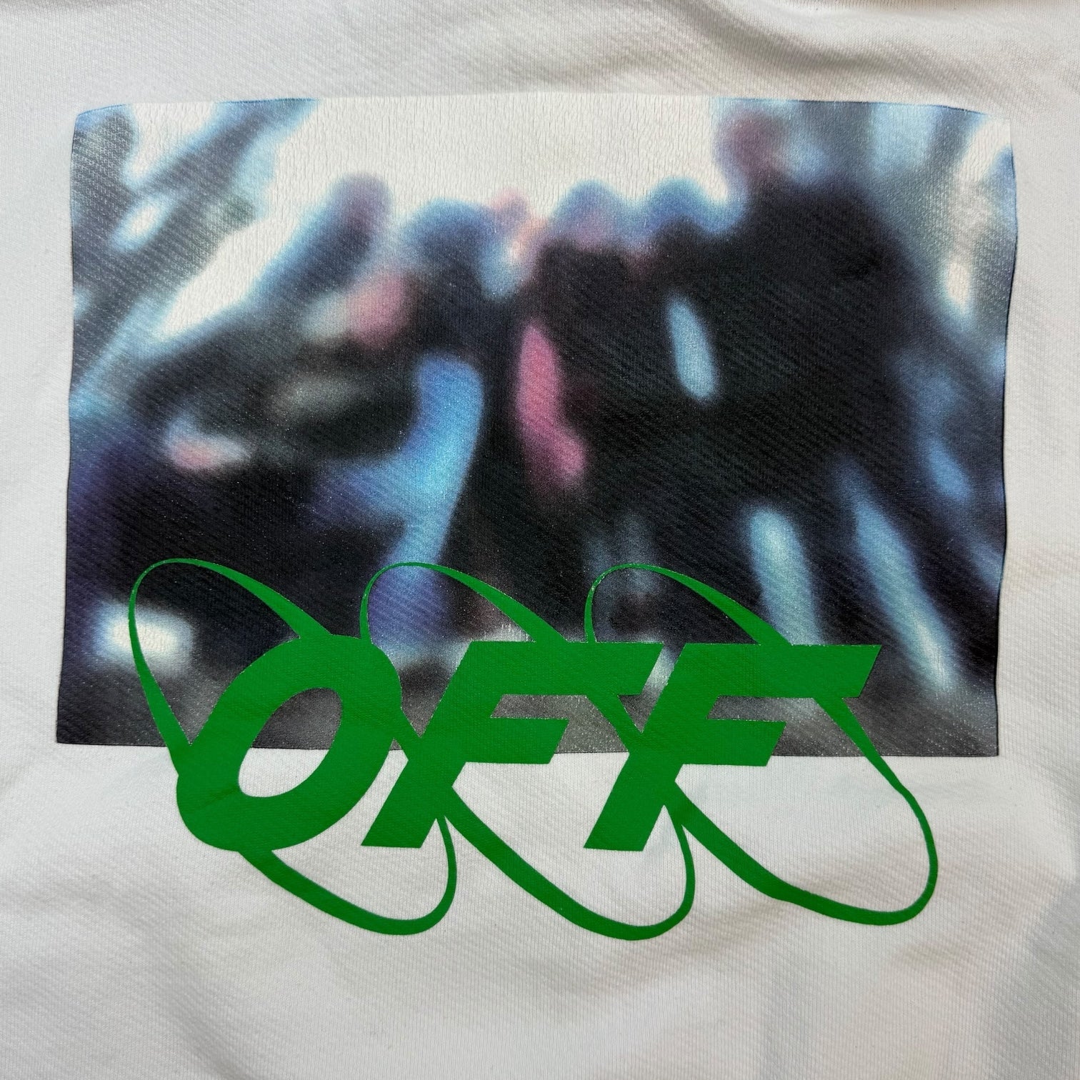 Off-White Spray Blurred Hoodie White