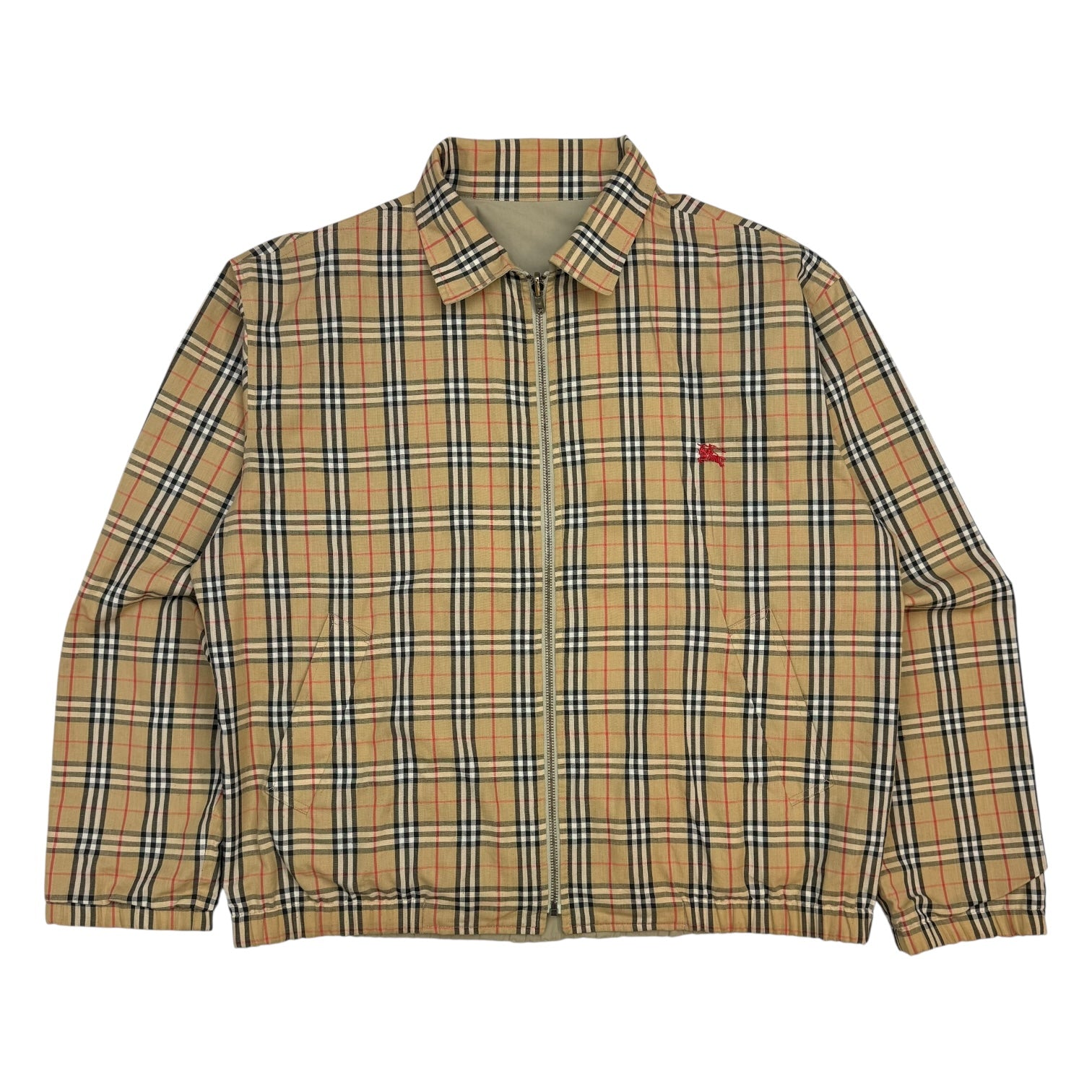 Burberry Nova Check Reversible Jacket Plaid/Beige