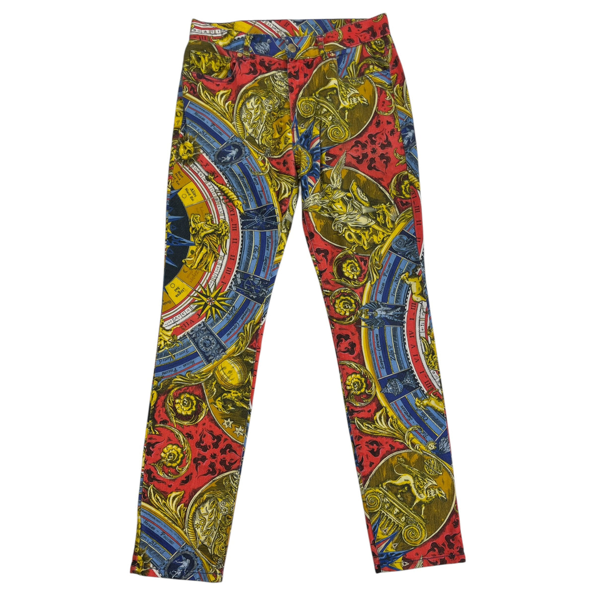 Moschino Multicolor Roman Scarf Jeans