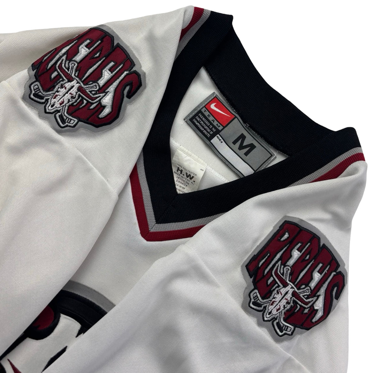 Vintage Nike Red Deer Rebels WHL Jersey White/Black