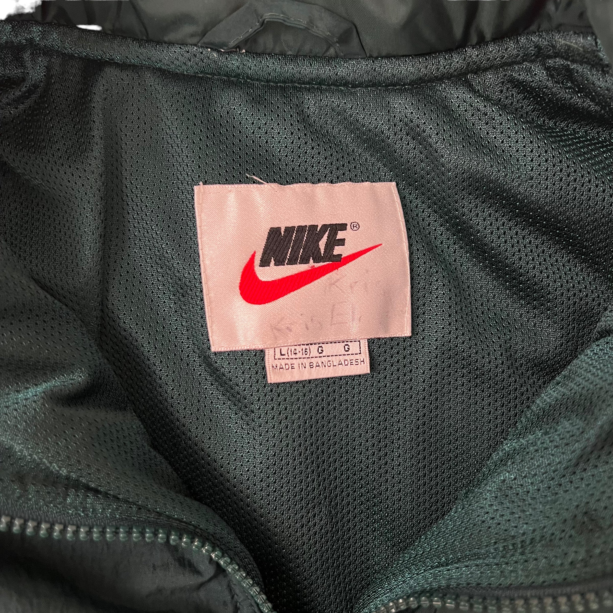 Vintage Nike Puffer Jacket Green