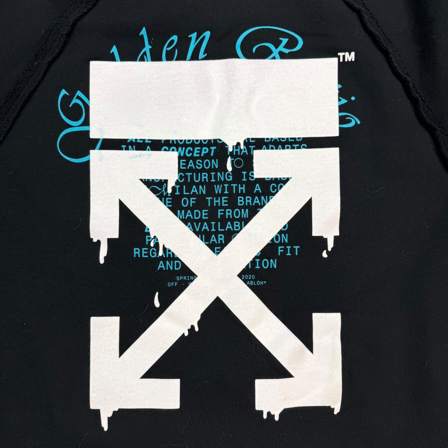 Off-White Dripping Arrows Incompiuto Hoodie Black