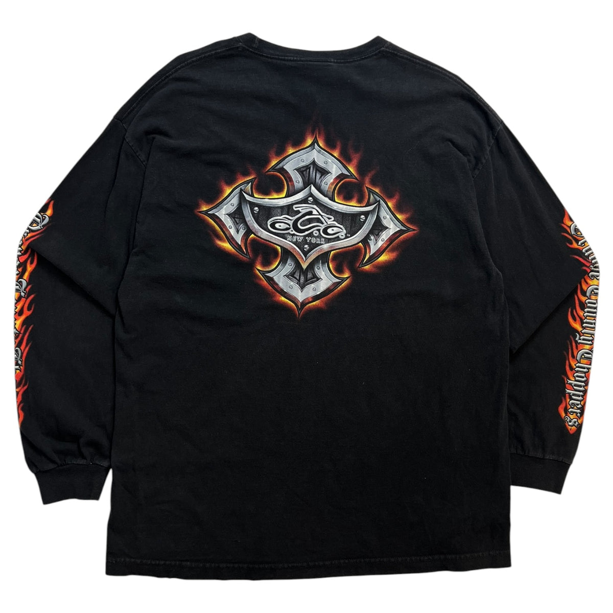 Vintage Orange County Choppers Long Sleeve T-Shirt Black