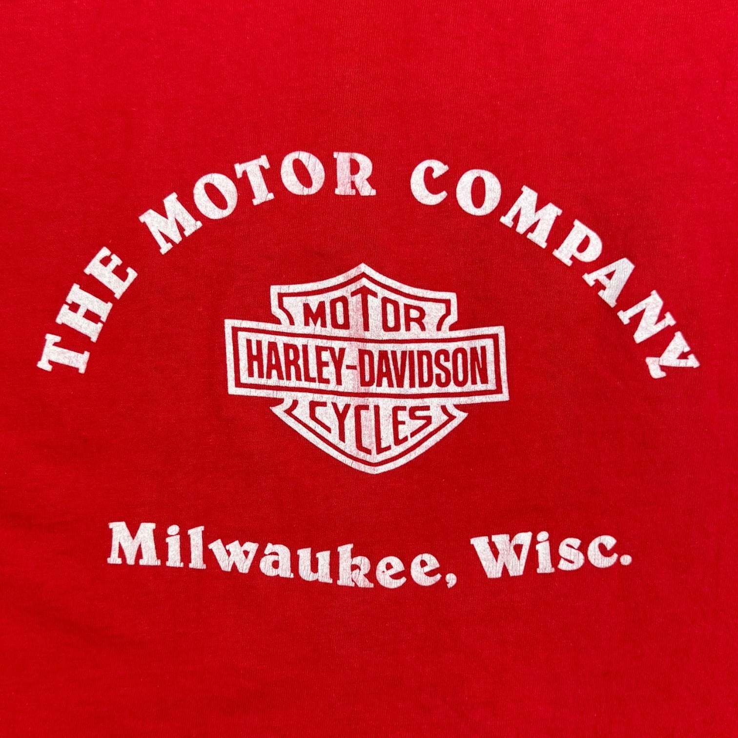 Vintage 1980s Harley Davidson ‘I Make The Eagle Fly’ Tee Red